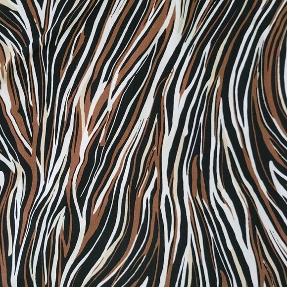 Pursuits Swirly Stripe Jersey V-neck Midi Dress - Picture 13 of 16